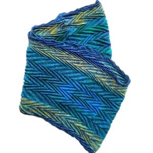 Blue Green Circle Infinity Casual Scarf